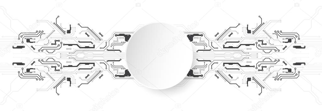 Vector illustration, Hi-tech digital technology and engineering theme