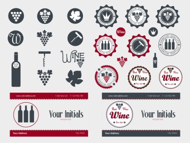 premium kalite şarap etiketleri retro vintage tarzı tasarım topluluğu