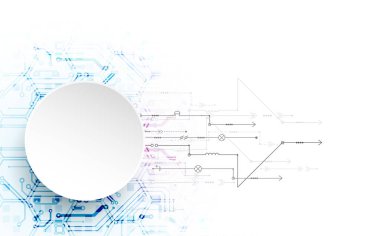 Parlak teknolojik arka plan. Senin iş kavramı için yaratıcı bir fikir.