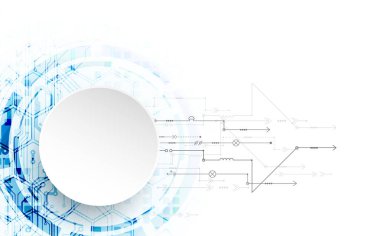 Parlak teknolojik arka plan. Senin iş kavramı için yaratıcı bir fikir.