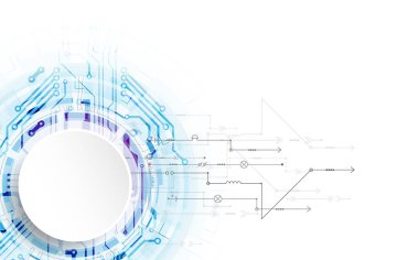 Parlak teknolojik arka plan. Senin iş kavramı için yaratıcı bir fikir.