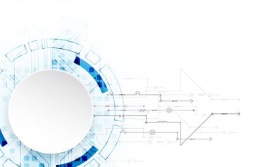 Parlak teknolojik arka plan. Senin iş kavramı için yaratıcı bir fikir.