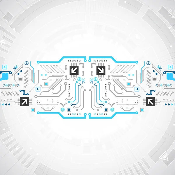 Abstracte Technologie Printplaat Communicatieconcept — Stockvector