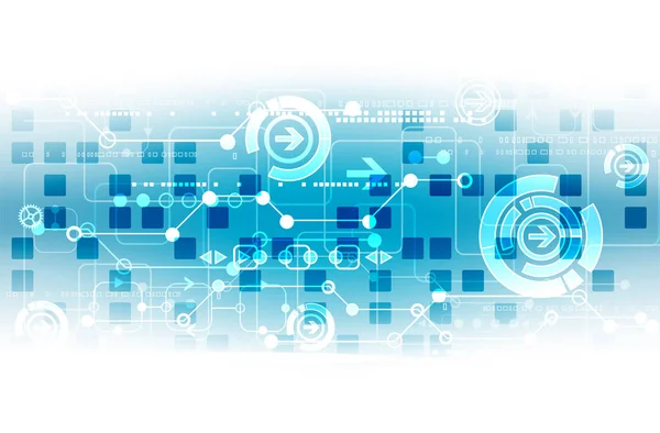 Ilustración Vectorial Tecnología Digital Alta Tecnología Tema Ingeniería — Archivo Imágenes Vectoriales