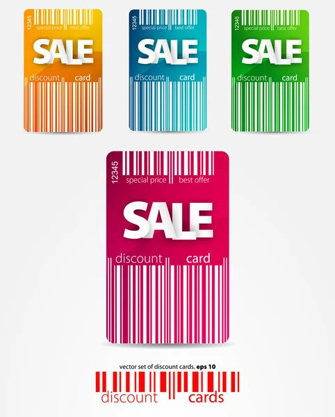 Sale Card Template Design Your Business Vector Illustration — Stock Vector