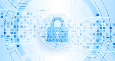 Koruma konsepti. Koruma mekanizması, sistem gizliliği. Vektör illüstrasyonu