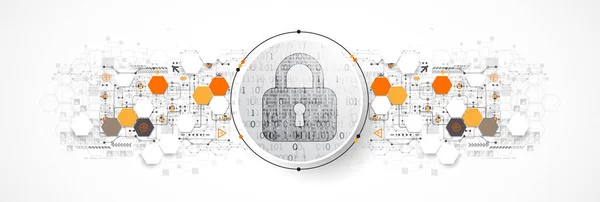 Conceito Proteção Proteja Mecanismo Privacidade Sistema Ilustração Vetorial — Vetor de Stock
