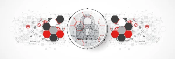 Mécanisme Protection Confidentialité Système Rgpd Illustration Vectorielle — Image vectorielle
