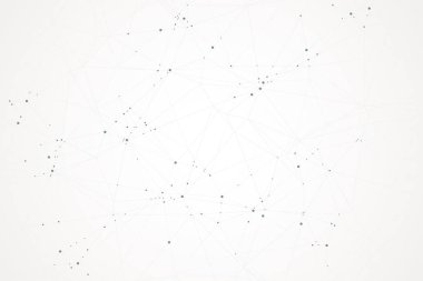 Poligonal vektör arka plan noktalar ve çizgiler bağlanma ile soyut. Geometrik şekiller patlayabilir.