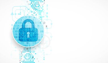 Koruma konsepti. Koruma mekanizması, sistem gizliliği. Vektör illüstrasyonu