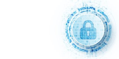 Koruma konsepti. Koruma mekanizması, sistem gizliliği. Vektör illüstrasyonu