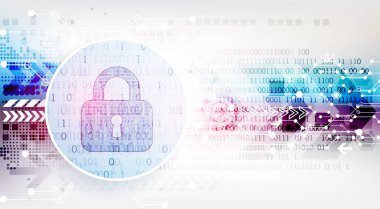 Koruma konsepti. Koruma mekanizması, sistem gizliliği. Vektör illüstrasyonu