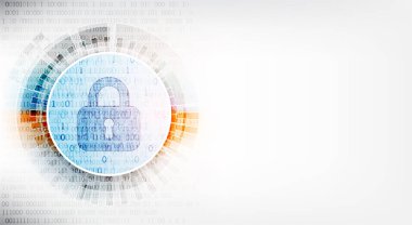 Koruma konsepti. Koruma mekanizması, sistem gizliliği. Vektör illüstrasyonu