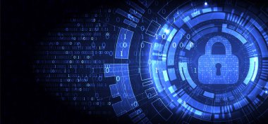 Koruma konsepti. Koruma mekanizması, sistem gizliliği. Vektör illüstrasyonu