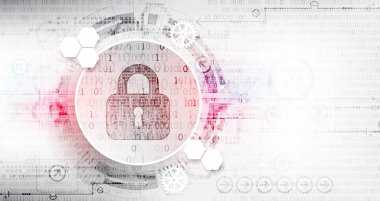 Koruma konsepti. Koruma mekanizması, sistem gizliliği. Vektör illüstrasyonu