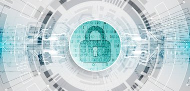 Koruma konsepti. Koruma mekanizması, sistem gizliliği. Vektör illüstrasyonu