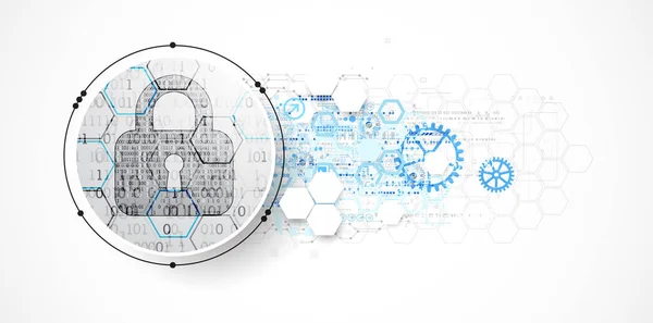 Mecanismo Protección Privacidad Del Sistema Rgpd Ilustración Vectorial — Archivo Imágenes Vectoriales