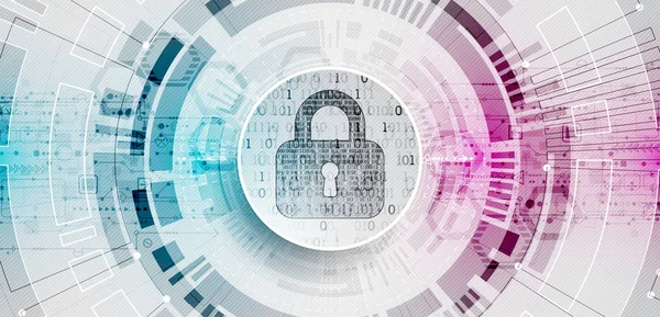 Koruma konsepti. Koruma mekanizması, sistem gizliliği. Vektör illüstrasyonu