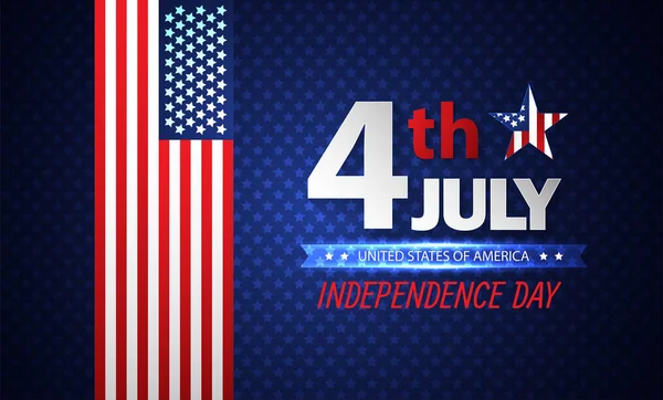 Dört Temmuz Bağımsızlık Günü Arka Plan Vektör — Stok Vektör