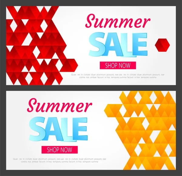 Πώληση Καλοκαίρι Σχεδιασμός Banner Για Την Επιχείρησή Σας Εικονογράφηση Διάνυσμα — Διανυσματικό Αρχείο