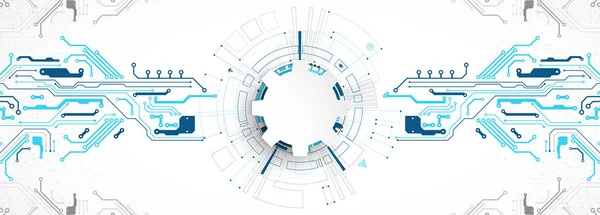 Vector Illustratie Tech Digitale Technologie Engineering Thema — Stockvector