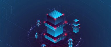 Biyometrik büyük veri konsepti, veritabanı. Soyut teknoloji backgr