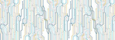 Soyut teknoloji devre kartı. İletişim konsepti.