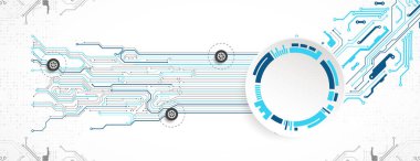 Soyut teknoloji devre kartı. İletişim konsepti.