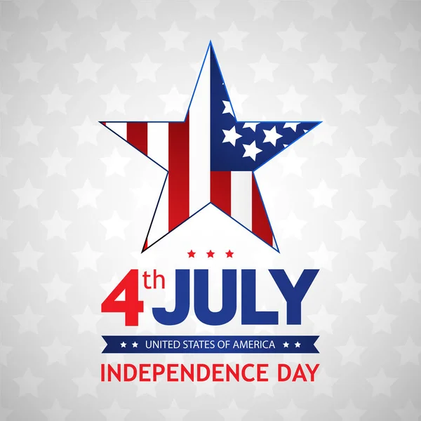 Fjärde juli självständighetsdagen. Abstrakt bakgrund. Vektor — Stock vektor