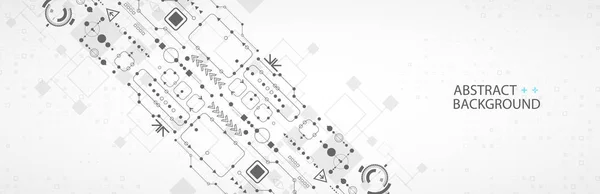 Abstraktes Technologiekonzept. Platine, hohe Computerfarbe — Stockvektor