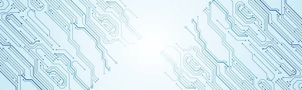 概要技術回路基板。コミュニケーションの概念. — ストックベクタ