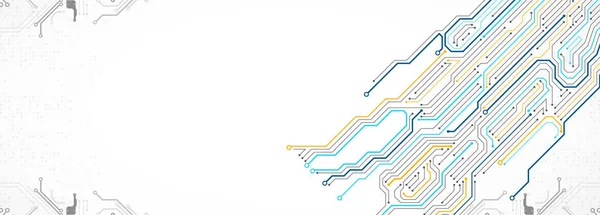 Abstract technology circuit board. Communication concept. — Stock Vector