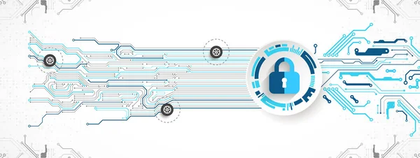 Ochranný koncept. Ochranný mechanismus, ochrana soukromí systému. — Stockový vektor