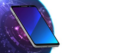 Modern biyometrik dijital cihaz sahte. Satış afiş, özel