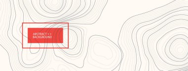 Vektör peyzaj jeodezi topografya harita arka plan. Çizgi dokusu