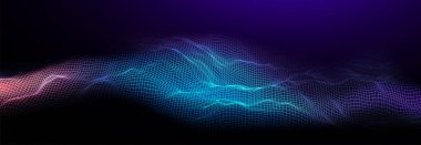 Müzik arka planı. Ses dalgaları ekolayzır vektör kavramı.