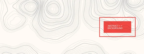 Vektor Landschaft Geodäsie Topographie Karte Hintergrund. Linientextur — Stockvektor