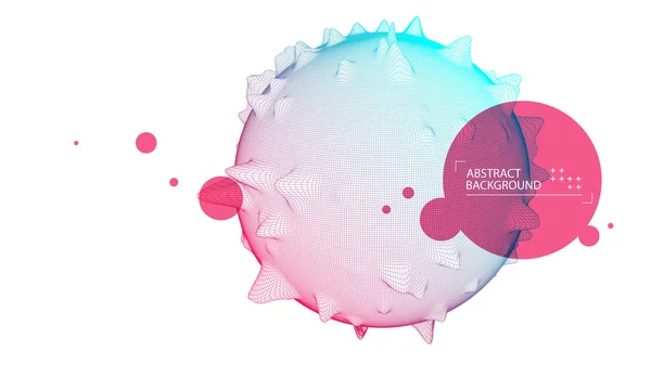 Antecedentes científicos e tecnológicos modernos. Esfera abstracta . —  Vetores de Stock