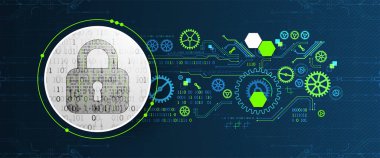 Siber güvenlik ya da ağ koruması. Sistem gizliliği.