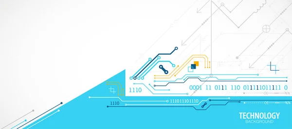 Carte Circuit Technologie Abstraite Concept Communication Thème Flèche — Image vectorielle