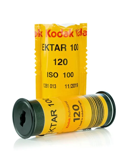 Niedersachsen Німеччина Квітня 2019 Два Рулони Kodak Ektar 120Mm Середній — стокове фото