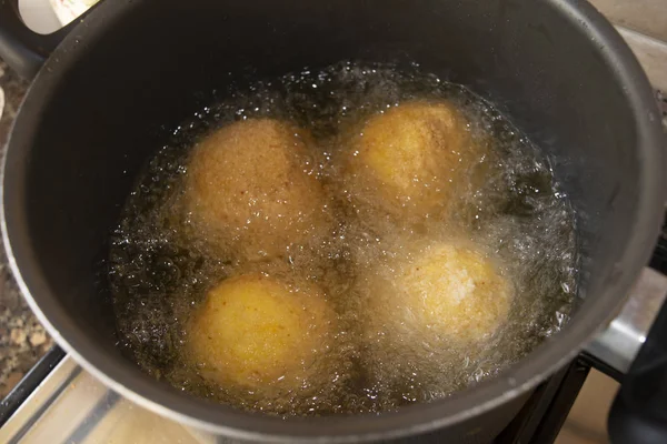 Kızarmış sicilya arancine — Stok fotoğraf