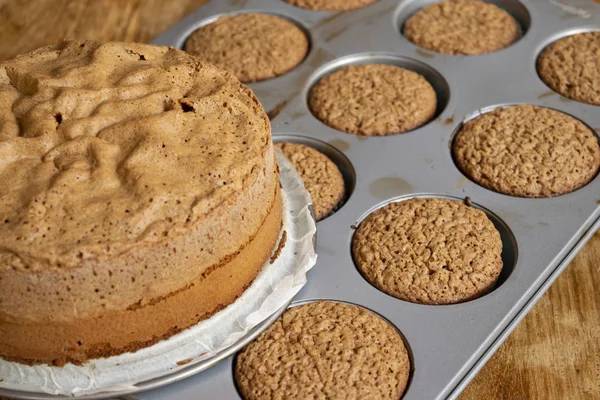 Zelfgemaakte chocolade muffin — Stockfoto