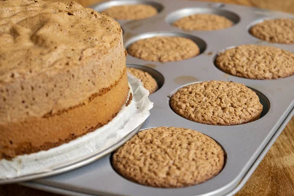 Zelfgemaakte chocolade muffin — Stockfoto