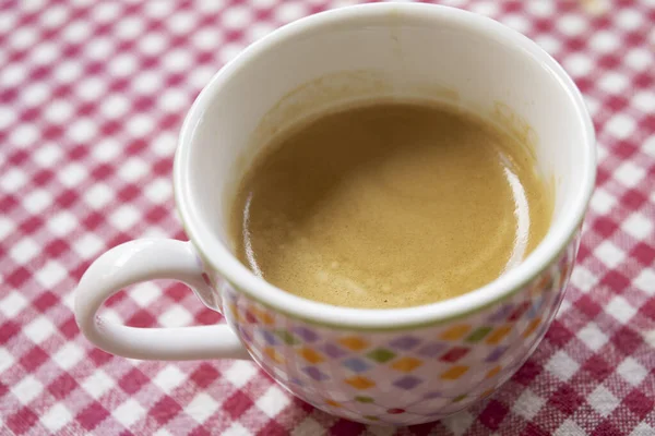 小杯奶油浓缩咖啡 — 图库照片