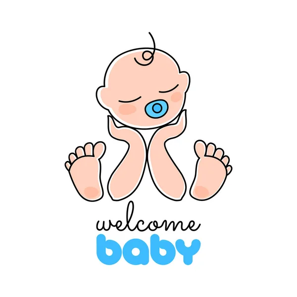 Cute Baby szablon — Wektor stockowy