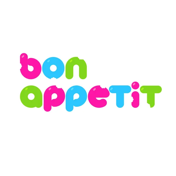 Bon appetit template — Stok Vektör