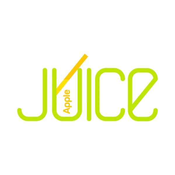 Juice label template — Stock Vector
