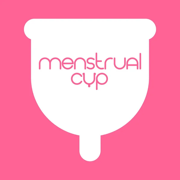 Menstruationstasse Vorlage — Stockvektor