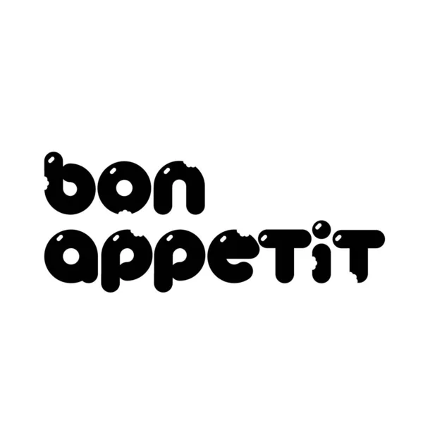 Bon appetit template — Stockvector